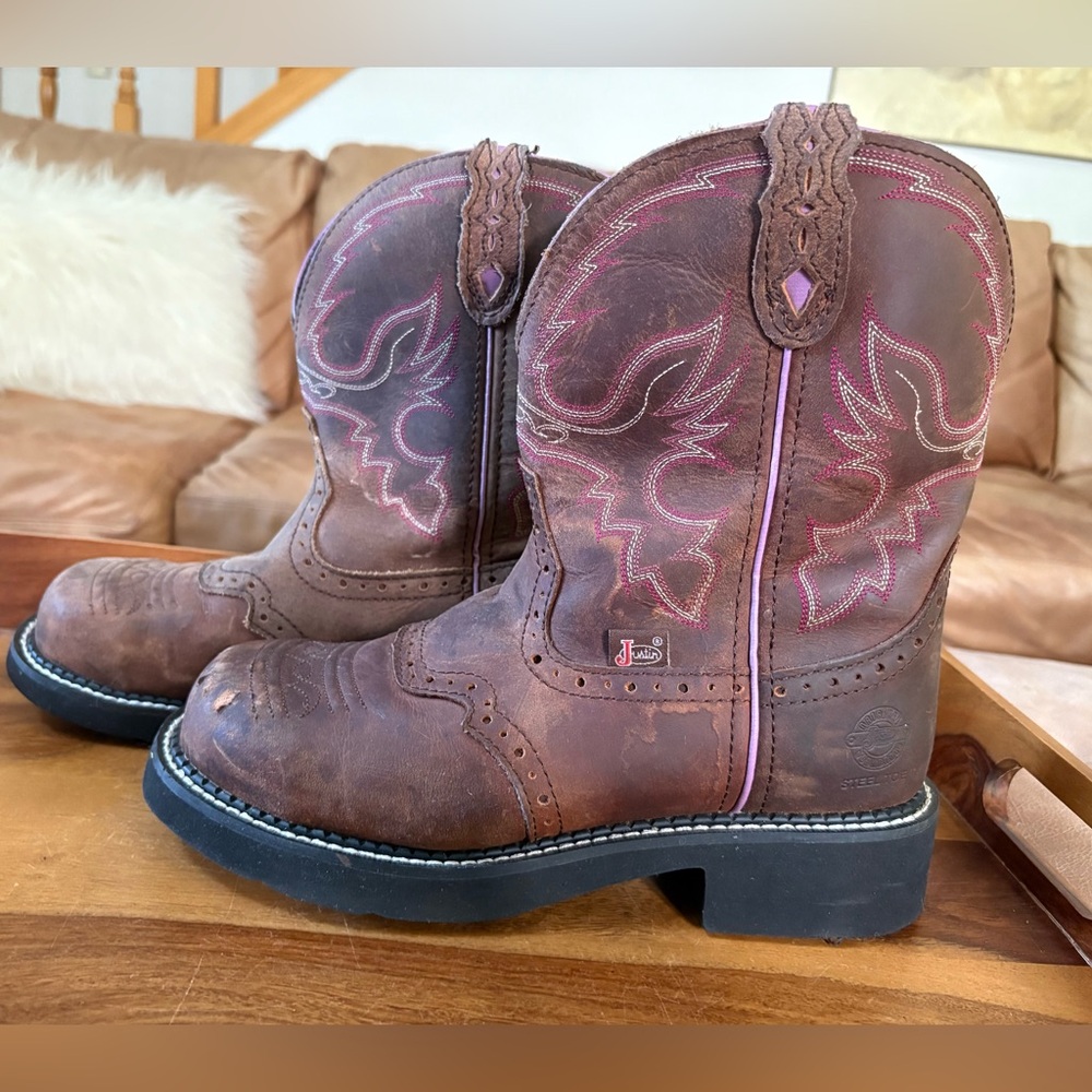 JUSTIN Gypsy Steel Toe Western Boots
